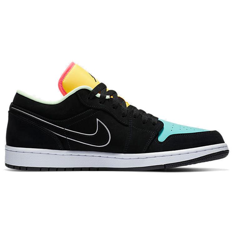 Jordan 1 Low Black Aurora Green Laser Orange CK3022-013