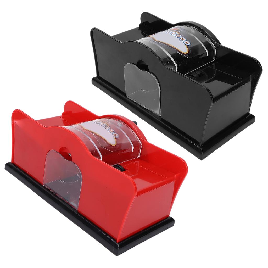 Shuffler manual de cartas de 1-2 baralhos, ferramenta de embaralhamento manual de cartas de pôquer