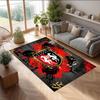 Stade Rennais FC Soccer Football Pattern Soft Area Rug Non Slip Indoor Floor Carpet Sports Decor Mat for Bedroom