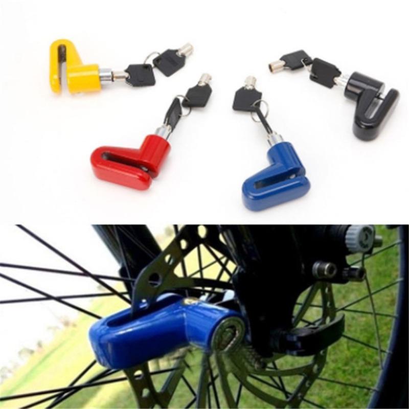 1PC Heavy Duty Motorcycle Anti-Theft Alarm Lock - Disc Brake Security Lock For Bikes, Motorbikes And Scooters Protection 
