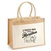 Tote Bag - PLANETEE - I Can't I Have Marathon (minimalist) - Jute and Cotton - 21 L (43×33×21 Cm) - Handles 65 Cm