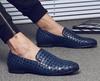 Men Shoes luxury Brand Braid Leather Casual Driving Oxfords Shoes Men Loafers Moccasins Italian Shoes loafers shoes luxury  M194