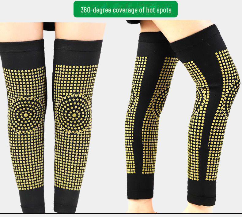 Genunchiere calde si reci cu pelin autoincalzit, jambiere unisex cu articulatii vopsite pentru protectie la frig toamna/iarna.