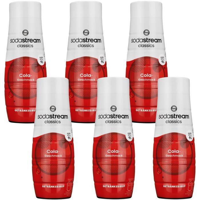 Sirop de Cola - SodaStream - 440ml - 6 Bouteilles - Boisson Gazeuse - Goût Authentique