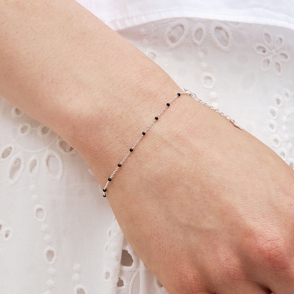 

[Worn by Kwon Jin-ah, Jo Yu-ri, and Yoon Eun-hye] [Sv925] Color Epoxy Chain Bracelet Blue