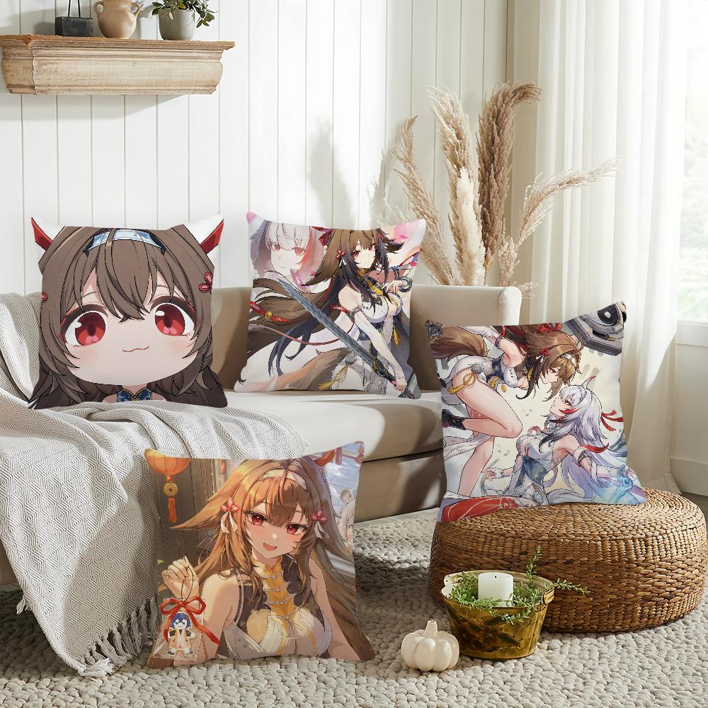 Game Zenless Zone Zero Ye Shunguang Pillow Case Home Cushion Cover Suitable For Office Sofa Car Suitable For All Seasons