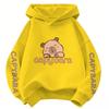 Children's autumn and winter fun capybara hoodie, Christmas for boys and girls, casual wear, girls' clothing, gift.