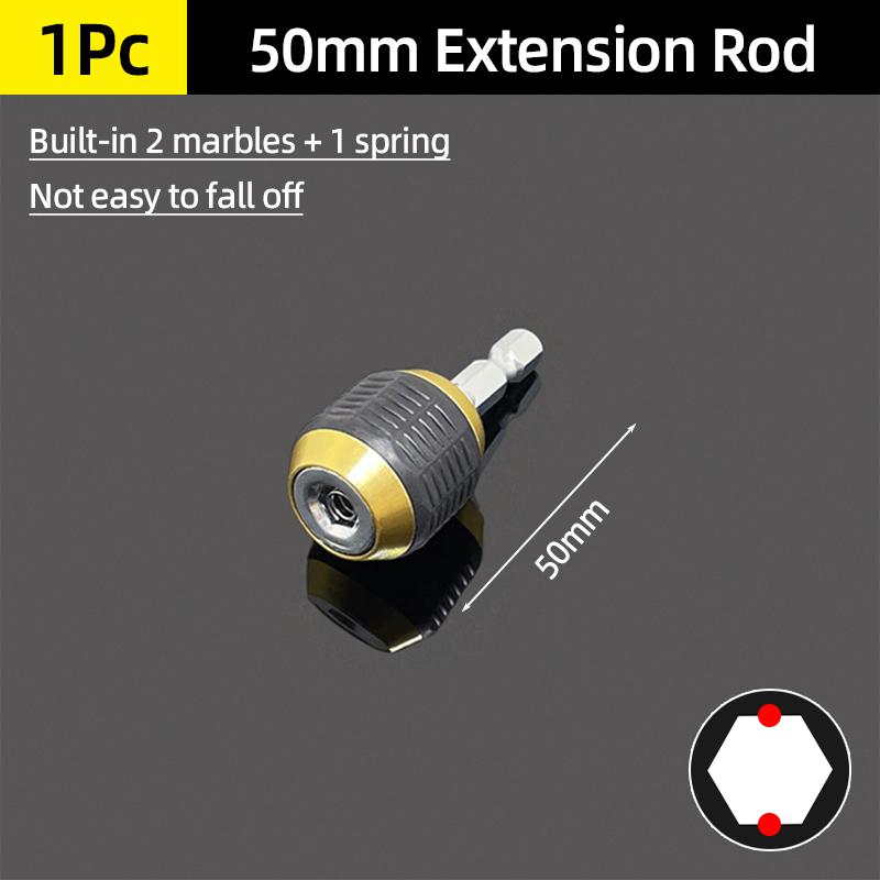 50/60/150mm Screwdriver Bit Holder Drill Extension Rod Hex Shank Self-locking Quick Release Adapter Impact Driver Power Tools