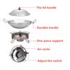 Outdoor Lamp Solid Liquid Restaurant Tableware Stainless Steel Portable Furnace Hotpot Pots Cooking Alcohol Stove Small Hot Pot