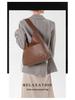 Large Capacity Soft Leather Crossbody Tote Bag for College Students and Ladies, Ideal for Autumn and Winter.