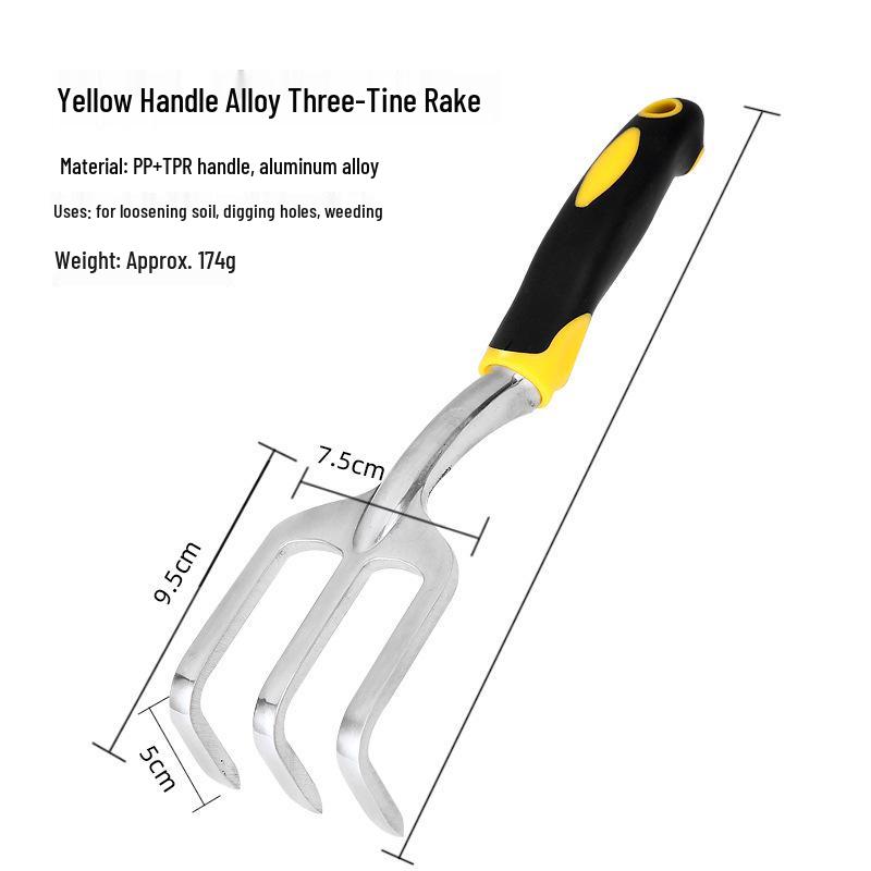 Aluminum Alloy Gardening Tool Set: Wide Shovel, Three-Tine Shovel, Garden Scale Shovel for Planting Vegetables, Flowers, Grass, and Beachcombing.
