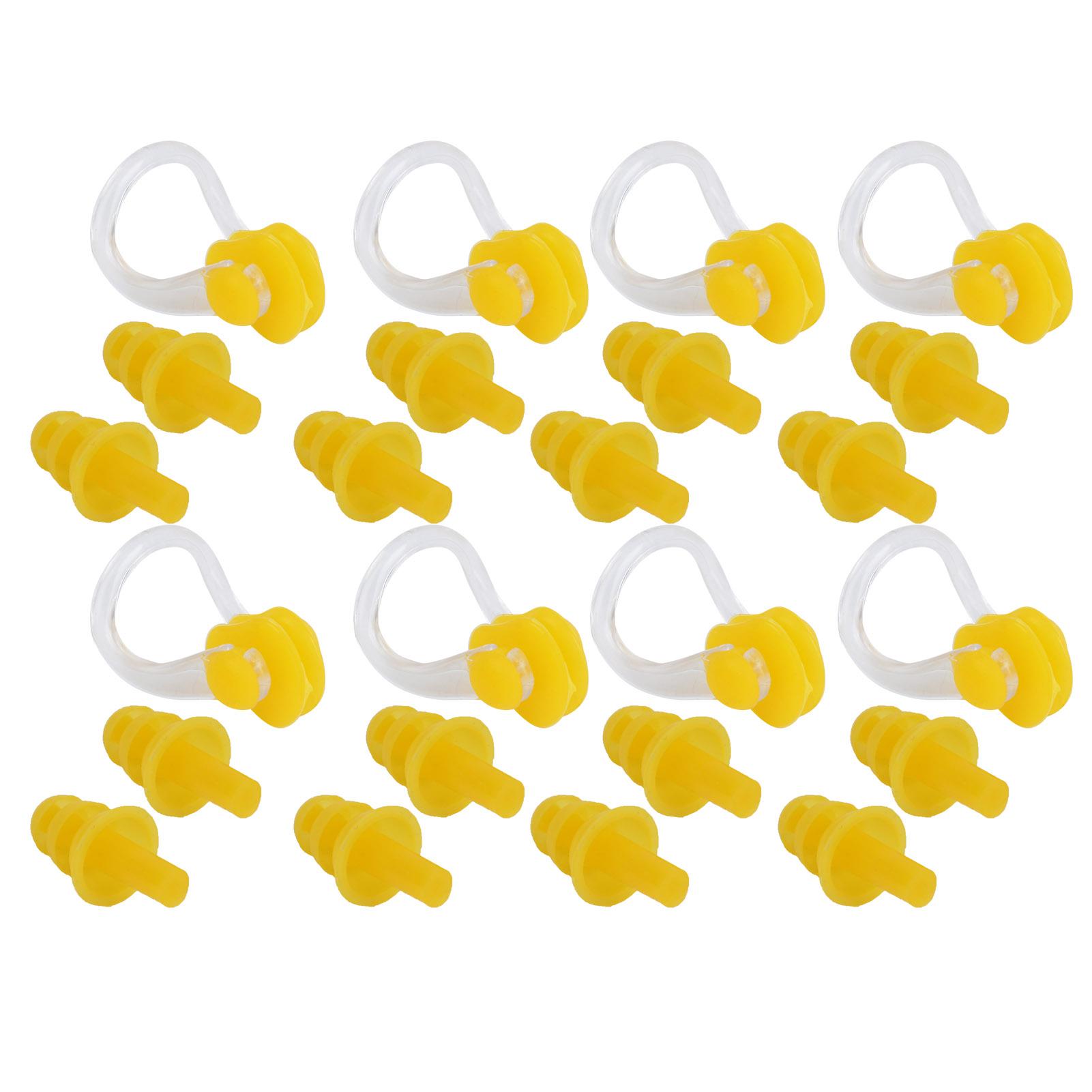 

8 Комплектов Водонепроницаемые Плавательные Мягкие Силиконовые Зажимы для Носа Затычки для Ушей Принадлежности для Защиты при Дайвинге