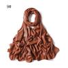New Style Women's Silver Pearl Chiffon Long Scarf