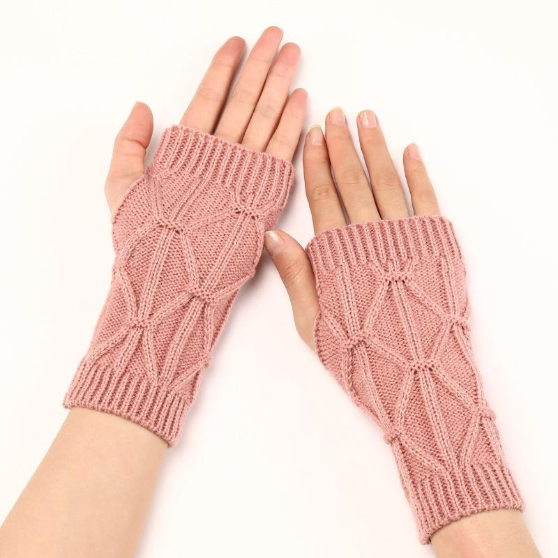 Botvotee Sleeves for Women Y2k Accessories Free Shipping Arm Warmers Short Sleeves Knitted Fingerless Gloves Winter Arm Guard
