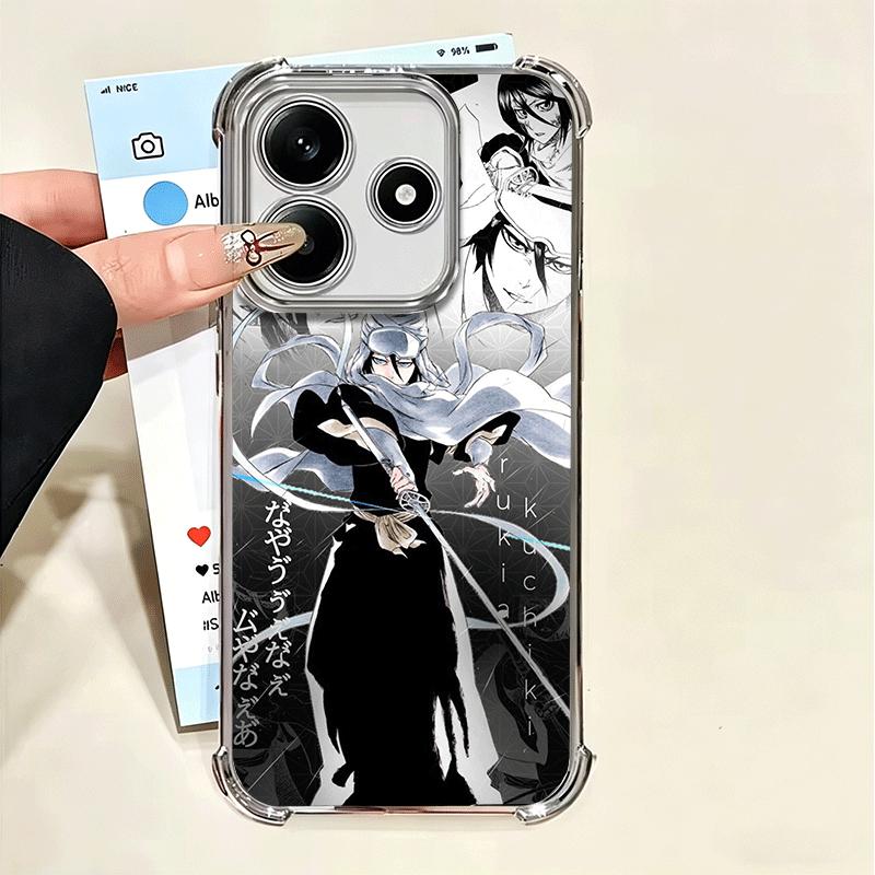 

Bleach Kuchiki Rukia Plating Phone Case For Xiaomi Poco X5 X6 X7 X8 Pro Max F8 Ultra F7 M8 M7 M5S Redmi 15C 15 14C 13C 13 X3 12C Xiaomi Poco F8 Ultra