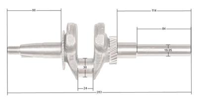 Klikový hřídel Loncin G200F(d) Lc168F-2 80 mm originální díl 130290788-0001