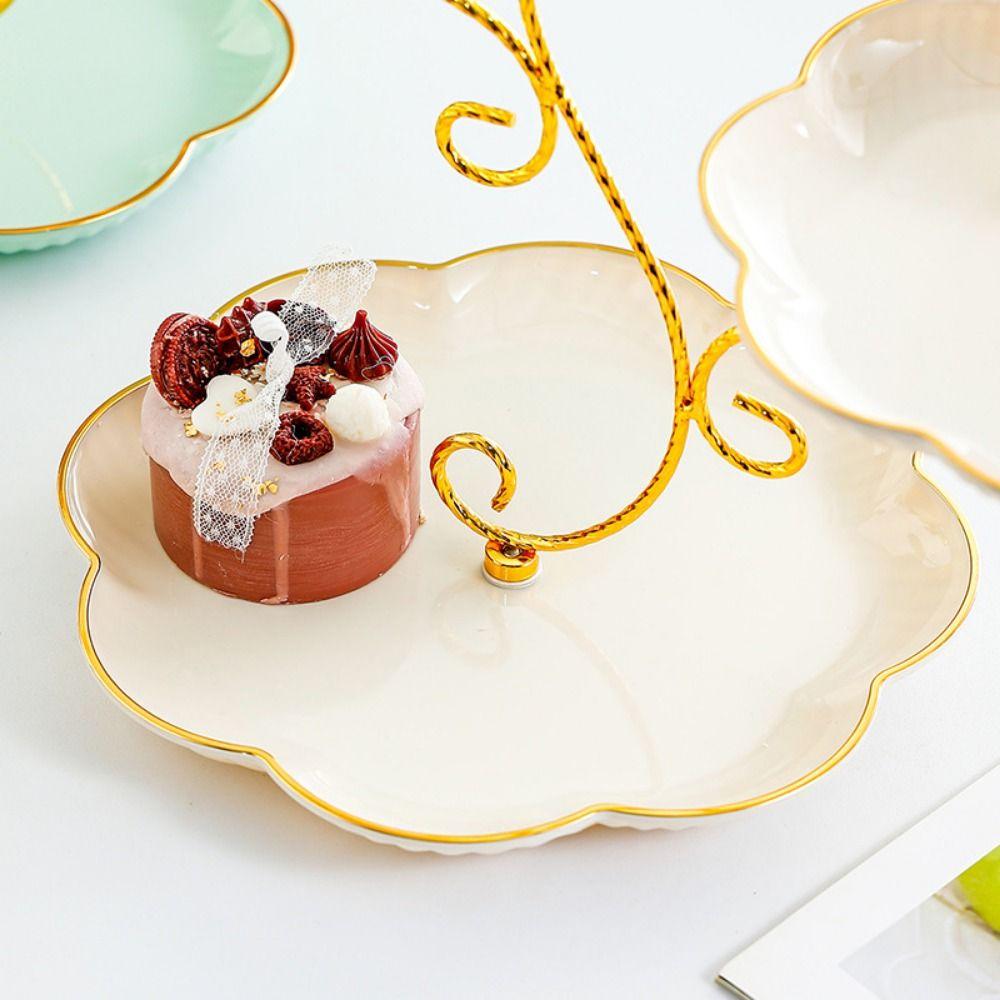 3 Layer Design Branch-shaped Dessert Holder Easy To Clean Snacks StorageTray  Living Room