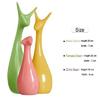 Beautiful Home Decor Lucky Deer Statue Family Ceramic Figures - (Set of 3, Multicolor)