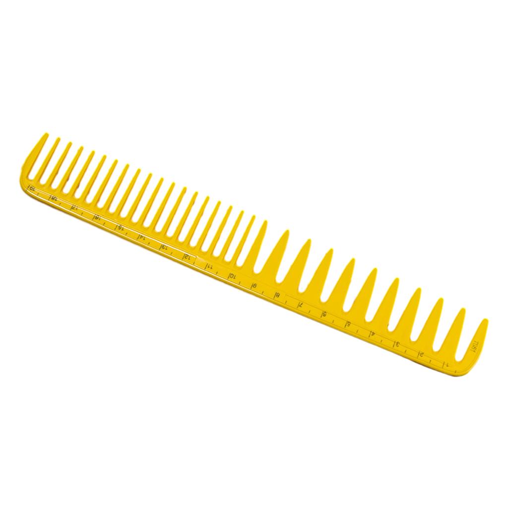 Japanese Design Hair Comb for Women with Measurement Scale Wide Teeth Easy Styling