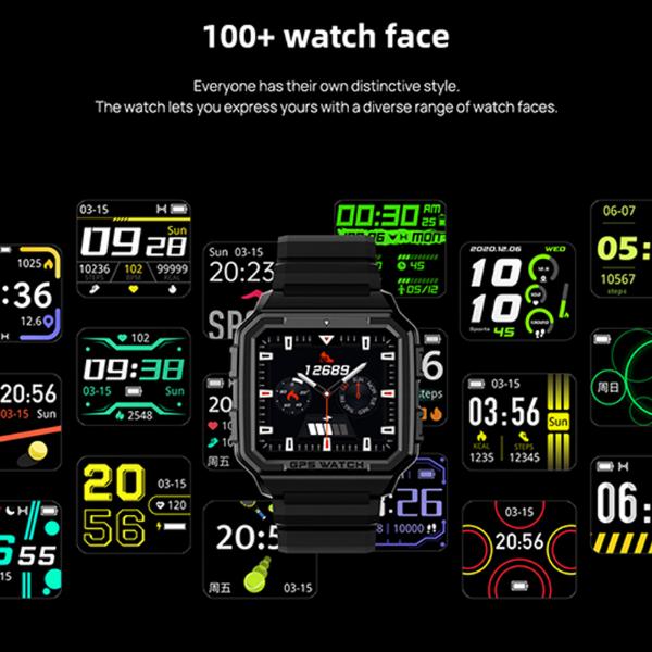 NORTH EDGE ALPHA Pro GPS Men Sports Watch Healthe Tracking Sport Monitor Remote Control Camera Waterproof Bracelet