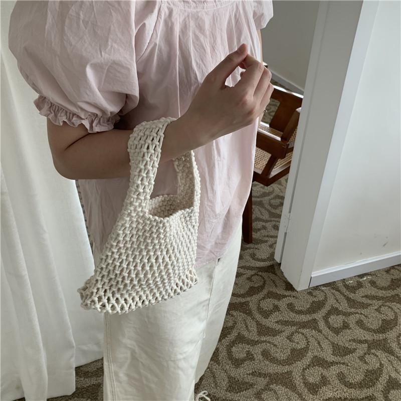 Летняя полая сумка-тоут ярких цветов Yogodlns для женщин — фото 5