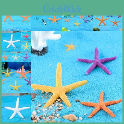 Colorful Mini Starfish Resin Craft Decorations For Aquarium And Fish Tank