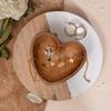 12.7 cm Wooden Heart Shape Trinket Bowl Jewellery Storage Box, Travel Box, Wedding Bridesmaid Gifts, Trinket Tray, Decorative Serving Bowl