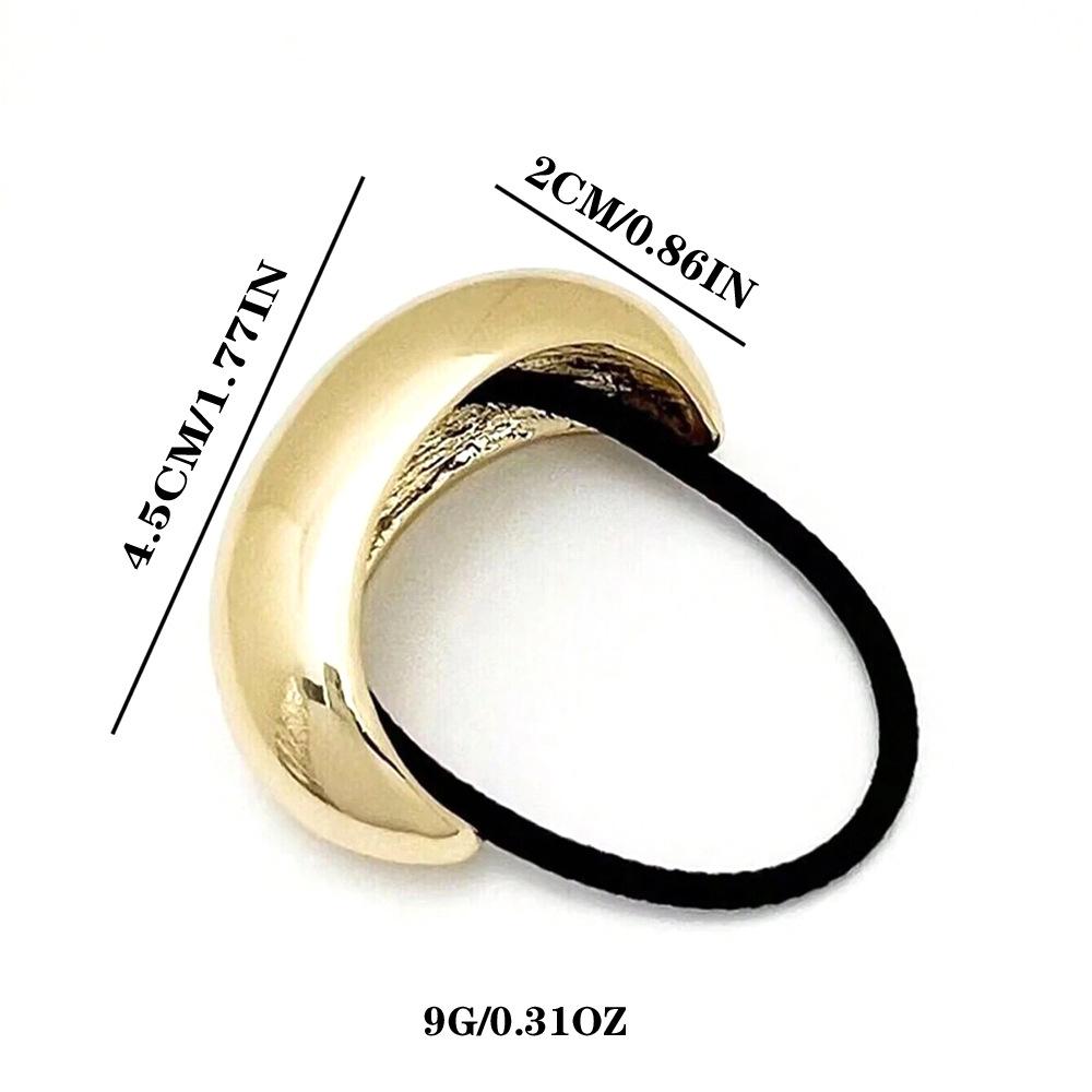 1/3/6pcs Geometric Hair Ties Golden Elegant Elastic Hair Rope U-Shaped Ponytail Holder Fashion Hair  for Woman Accessories