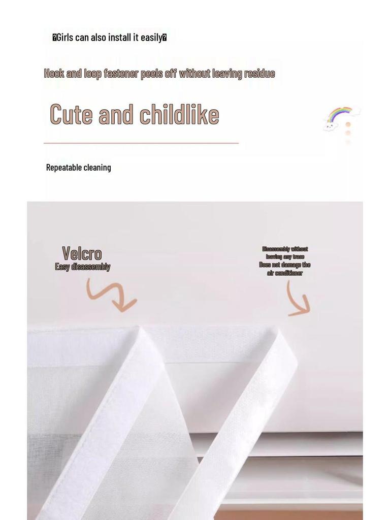 Duvara Monte Bebek Güvenli Klima Kalkanı: Tül Perde ile Doğrudan Darbeleri ve Tozu Önler