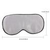 Natural Silk Sleeping Eye Mask Men Women Breathable Nap Sleep Shade Mask Silver Grey