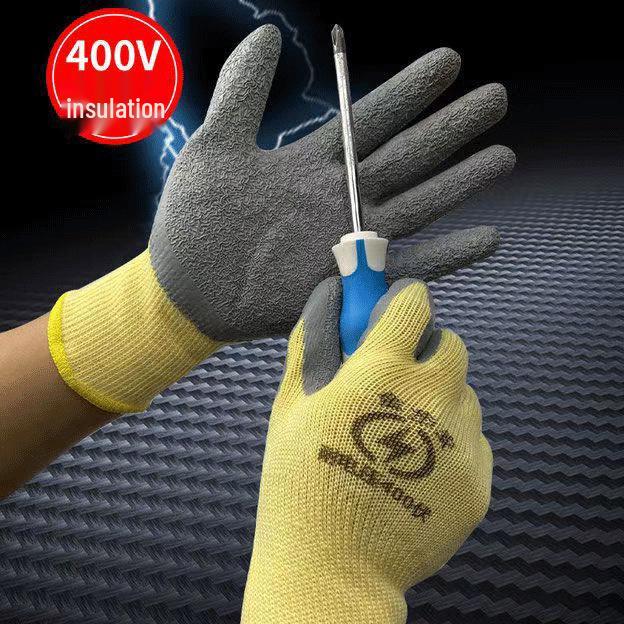 Ultra-Thin Electrician's Insulating Gloves, 400V-1000V, Anti-Slip, Wear-Resistant Safety Protection