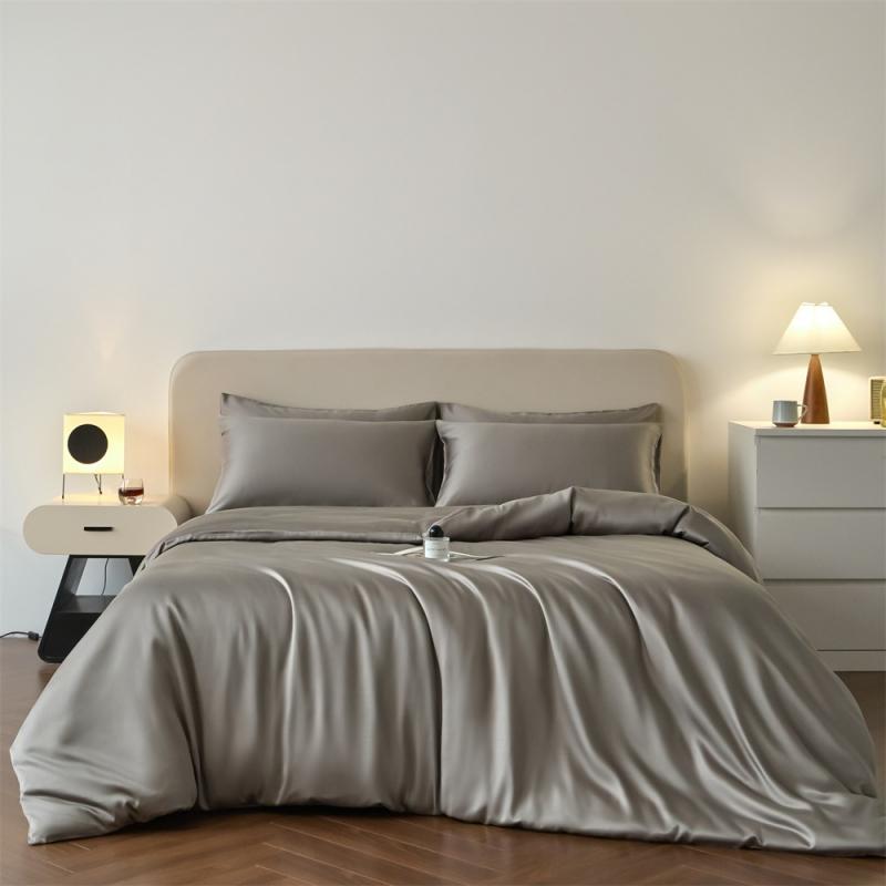 Svetanya 100s Lyocell Silkly Bedding Sets Summer Bed Linens Ru Europe Queen King Single Size Pillowcase Sheet Duvet Cover