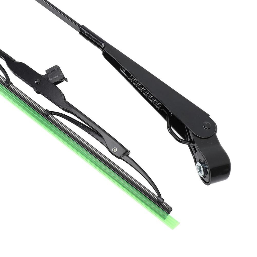 2PCS Metal, ABS Wiper Blade Set for Willys Tractor / Fishing Boat / CARAVAN / ATV / UTV