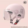 1 Pezzo Certificato 3C Casco Semimoto Elettrica per Adulti Uomo e Donna con Occhiali Casco di Sicurezza per Bicicletta
