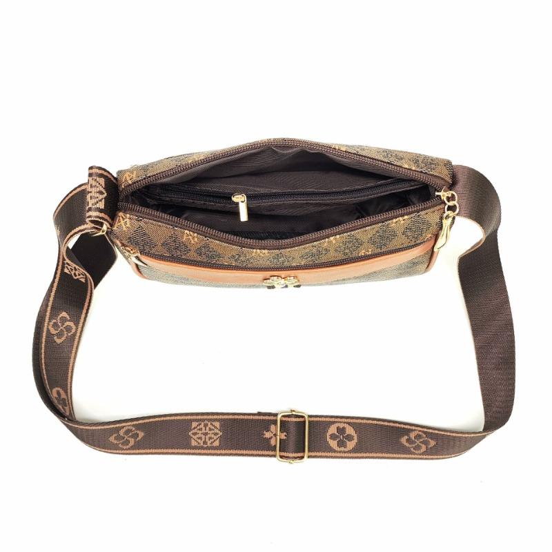 Women's bag new fashionable versatile high-end wide woven shoulder strap trend oblique span bag women