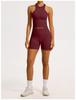 Women’s Seamless Racerback Yoga Tank Top – Belly Covering Fitness Sports Apparel