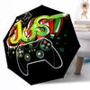 Video Game Controllers Outdoor Automatic Umbrella Retractable Design with 8-Rib Durability Lightweight Perfect Gift for Friends Family