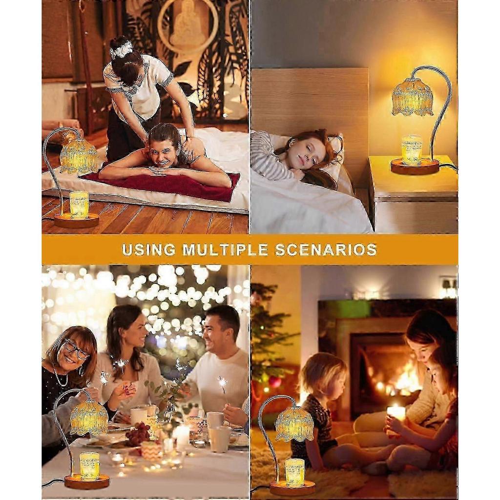 Candle Warmer Lamp Dimmable With Timer Tabletop PlugIn Mother's Day Gift For MomZZ57 S06