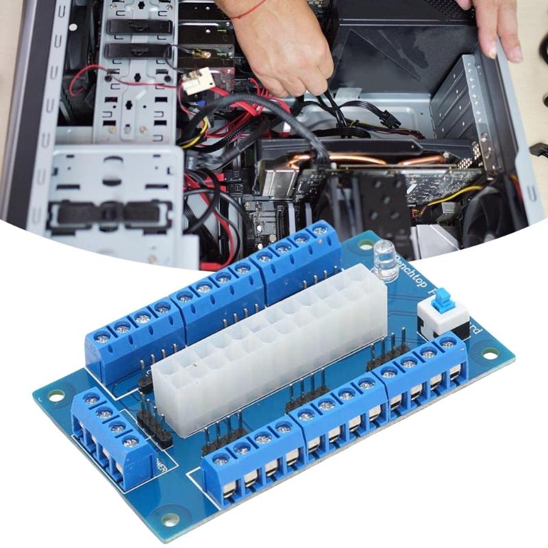 24/20pin Power Supply Breakouts Board Module Power Adapter Board Module Terminals Block Breakouts Module