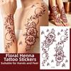 Lace Fake Tattoo Henna Tattoo Stickers Legs Arm Red Henna Tattoo Decals  Women/Lady