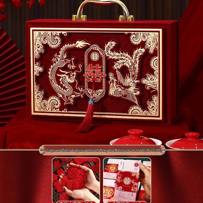Luxury Betrothal Gift Box: Elegant Engagement & Wedding Decoration for Bride Price Cash