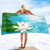 Lotus Flower Ultra Soft Beach Towel,Highly Absorbent Pool Towels,Quick Dry Beach Towel Sand Free Beach Towel Oversized Towels