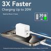 For IPhone16 Fast Charging, 20W Dual Port USB C Charger With 10FT USB C Fast Charging Cable For IPhone 15 Pro Max/15 Pro/15 Plus