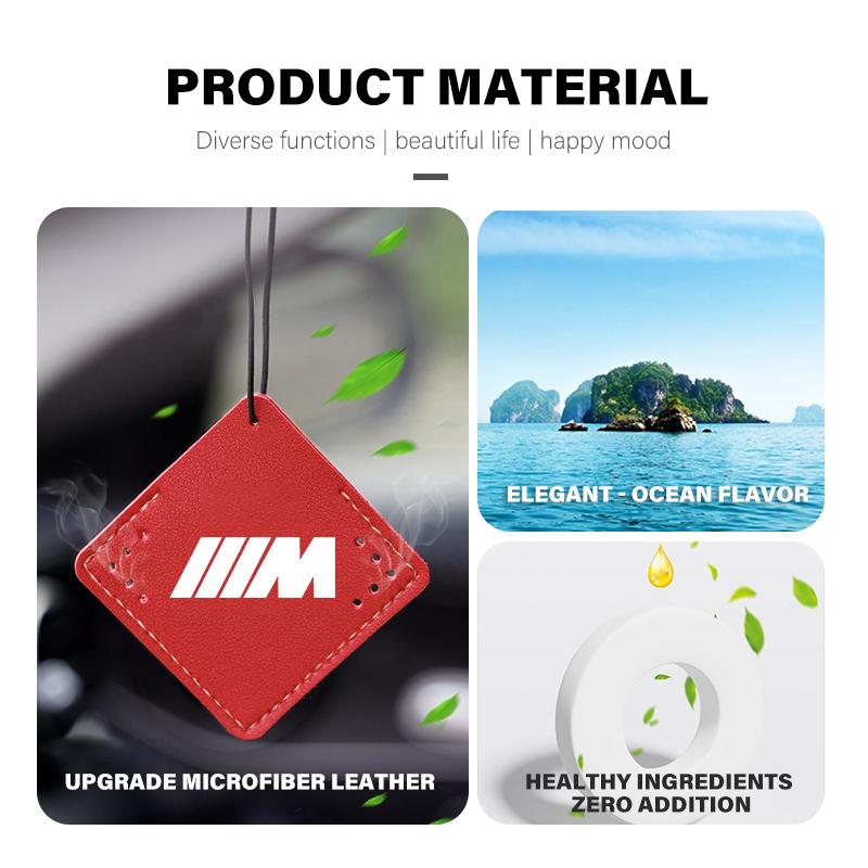 Car Air Freshener Hanging Aromatherapy Fragrance Tablets For BMW Performance M E87 E30 E46 E28 F35 G20 E93 F20 X3 X