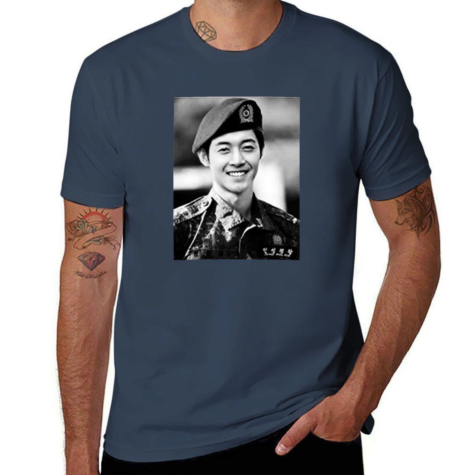 Kim Hyun Joong Tshirt Lightweight Basic Short Sleeve Shirt S