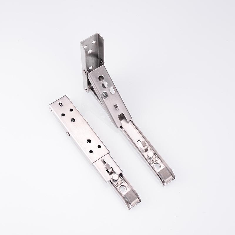 Punch-Free Triangle Wall-Mounted Stainless Steel Folding Bracket Shelf