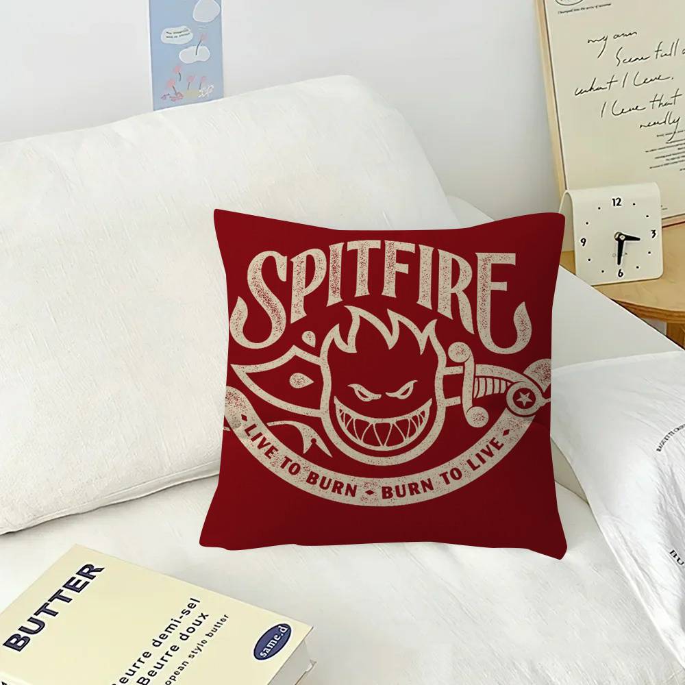 Pillow Anime Pillow Sofa Bed Head Pillow Cover Cushion Cover 45x45 cm Fashion LOGO skateboard S-Spitfire