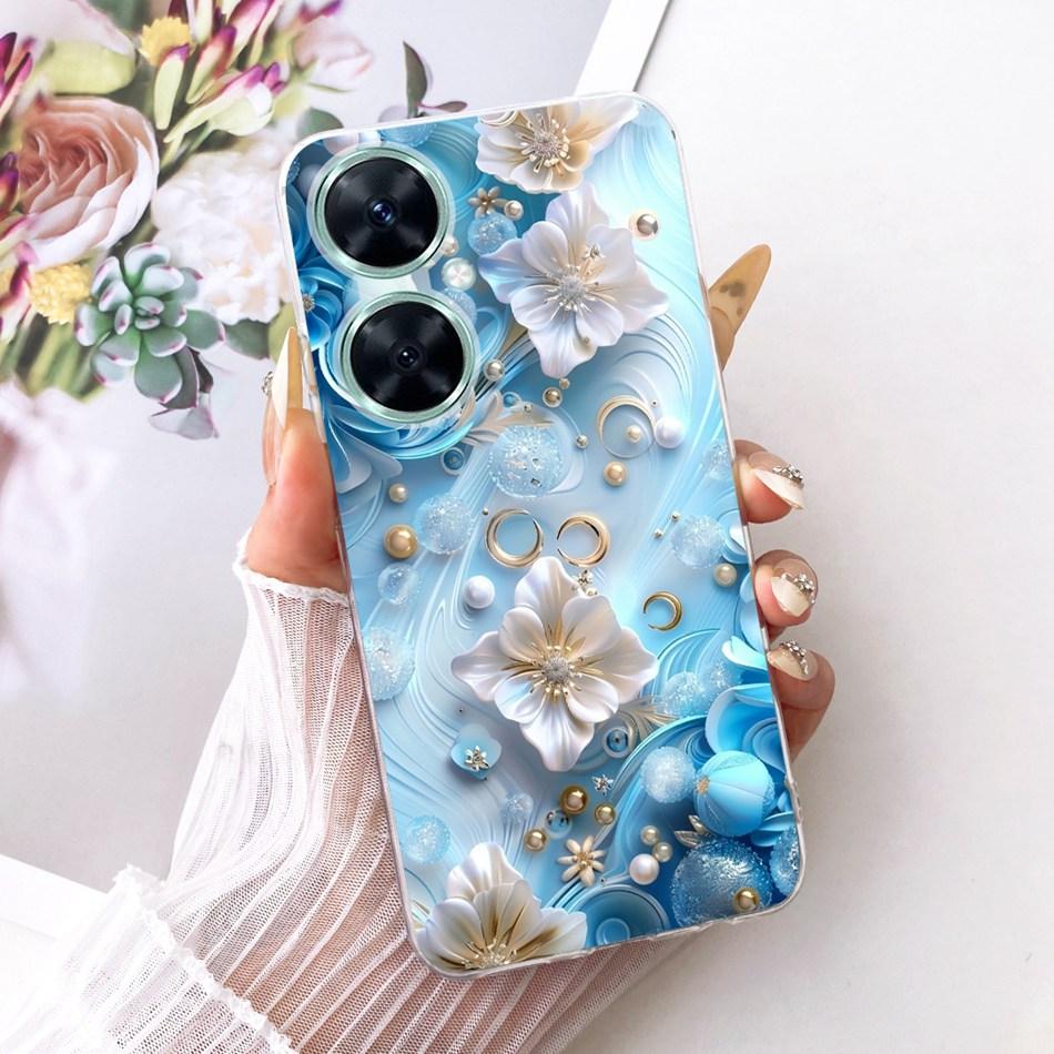 For Huawei Nova 11i Cute Flower Butterfly Cat Painted Case For Huawei Nova11i MAO-LX9 Soft Silicone TPU Phone Cases