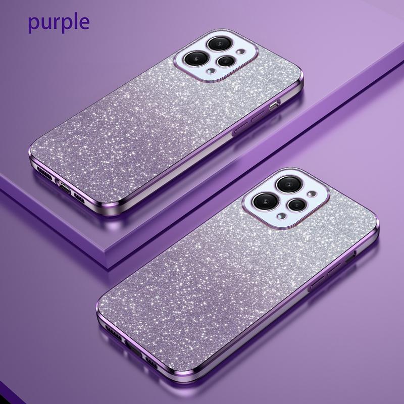 For Redmi 12 Deksel Bling Luksus Elektroplettert Glitterdeksel For Xiaomi Redmi 12C POCO C55 11A Støtsikkert Mykt Støtfanger Klart Deksel