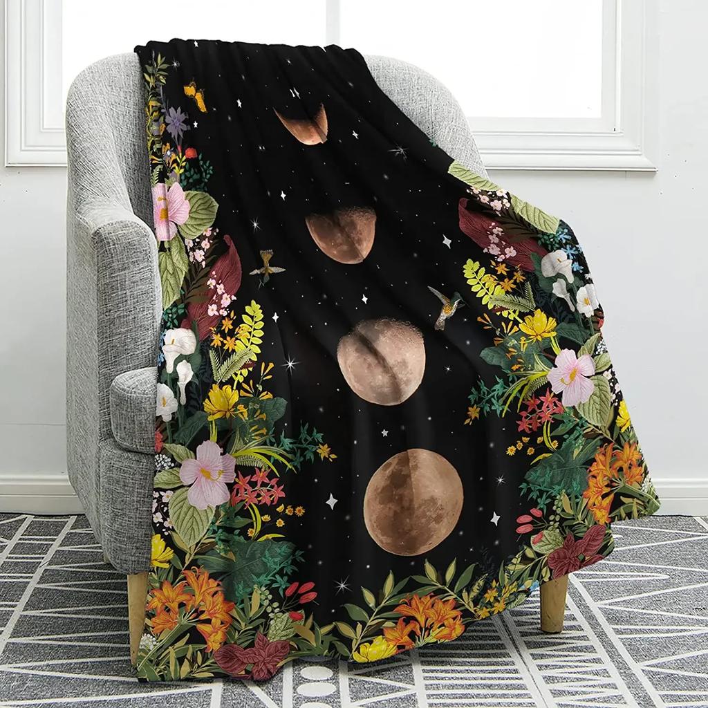 Galaxy Blanket Outer Space Starry Sky Flannel Throw Blanket for Bed Sofa Couch Warm Soft for Boys Girls  Birthday Festival Gift